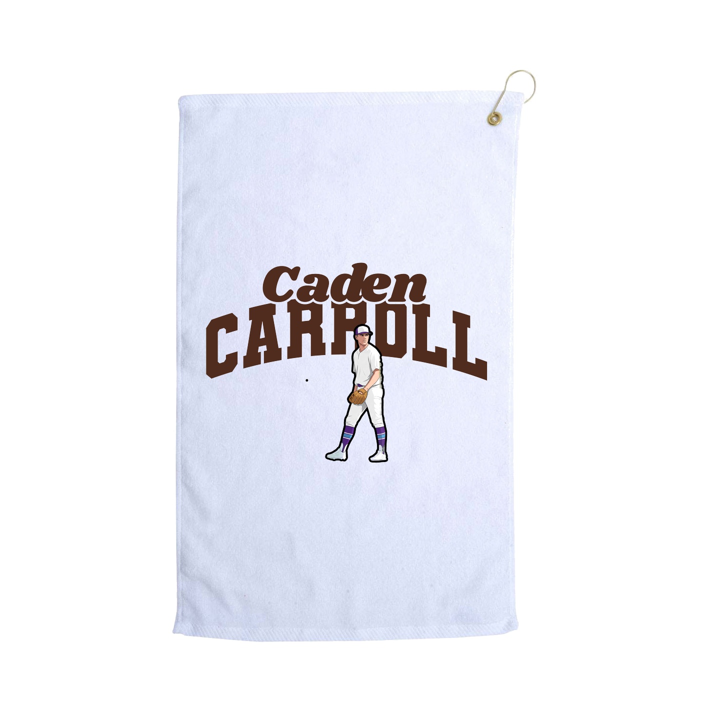 Golf Towel — Signature Arch in White