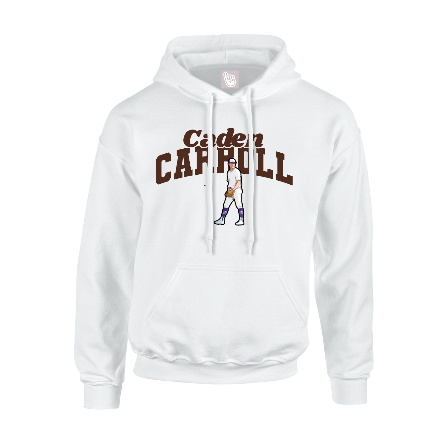 Hoodie — Signature Arch in White
