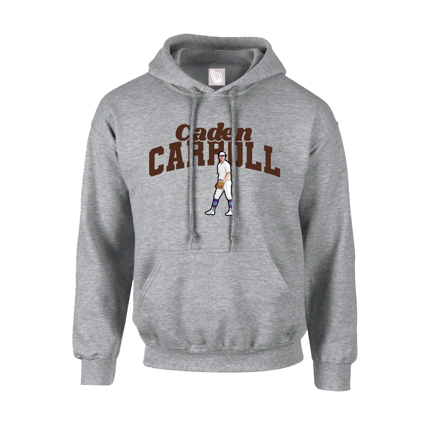 Youth Hoodie — Signature Arch in Grey