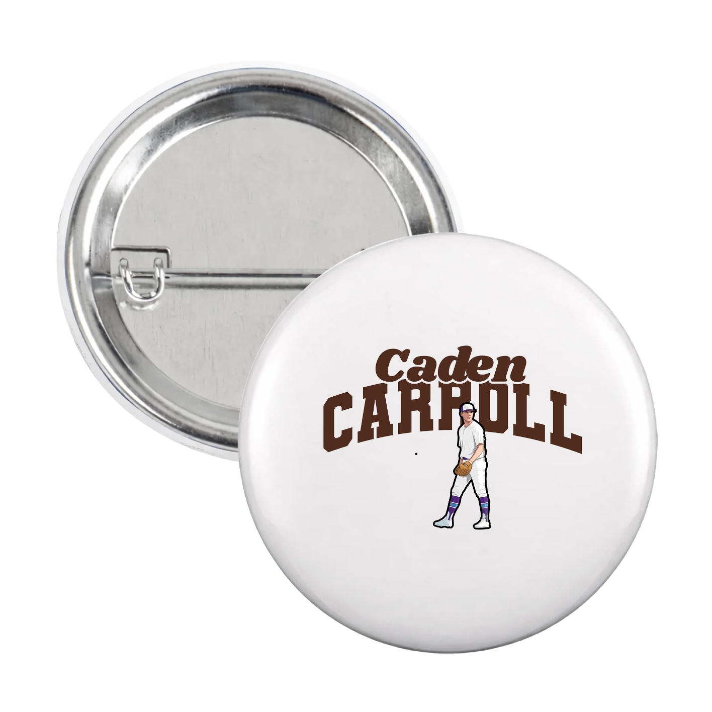 Game Day Button — Signature Arch in White