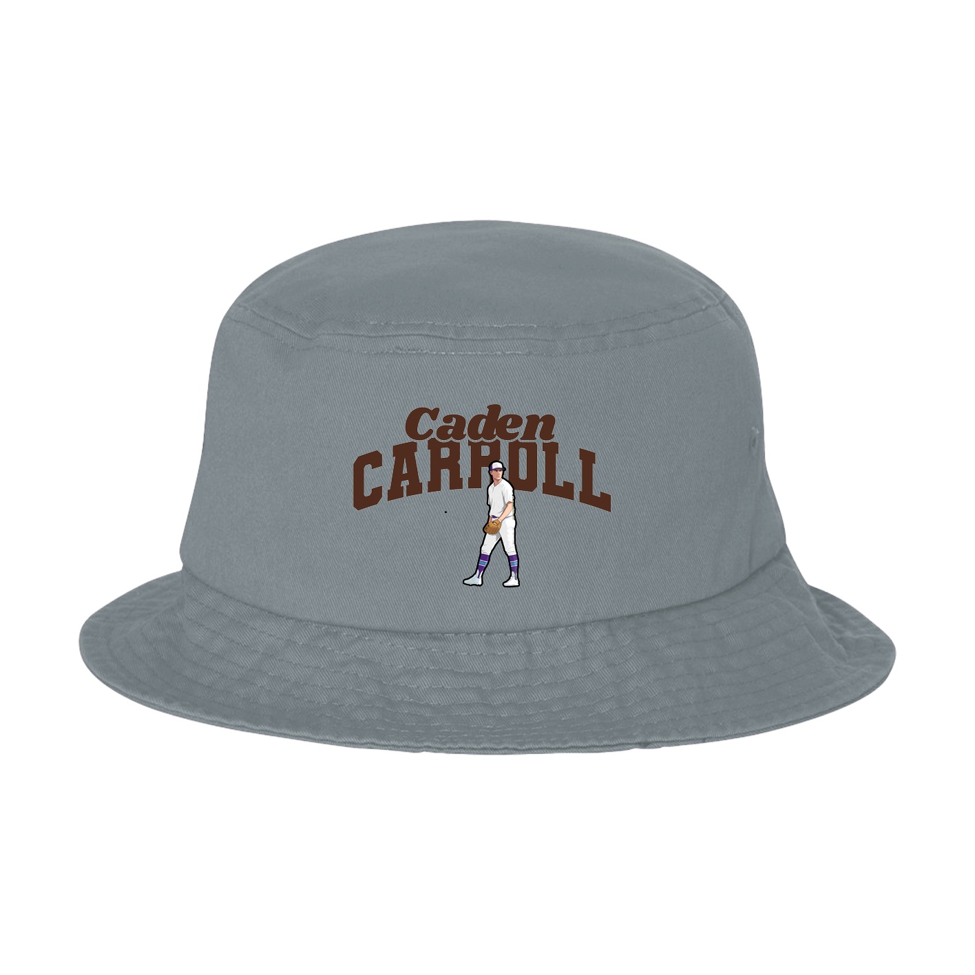 Bucket Cap — Signature Arch in Grey