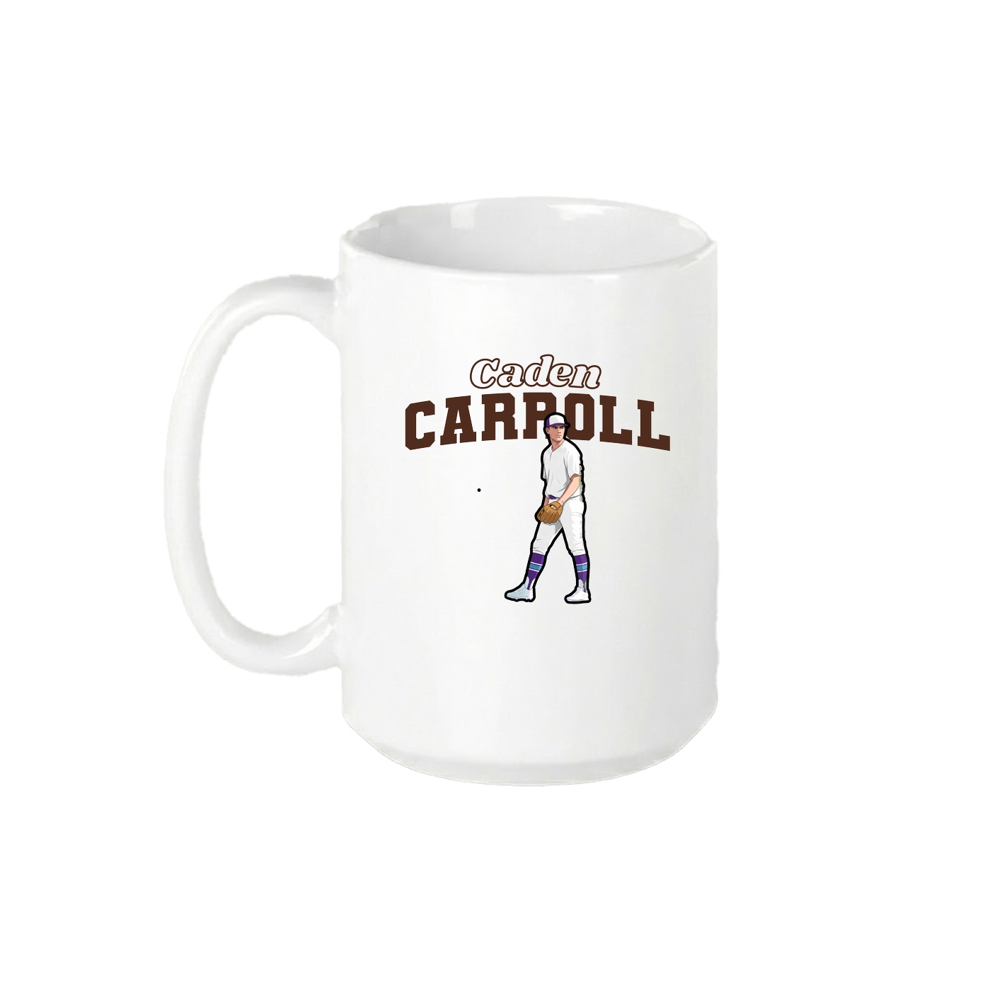 15oz Coffee Mug — Name Arch in White