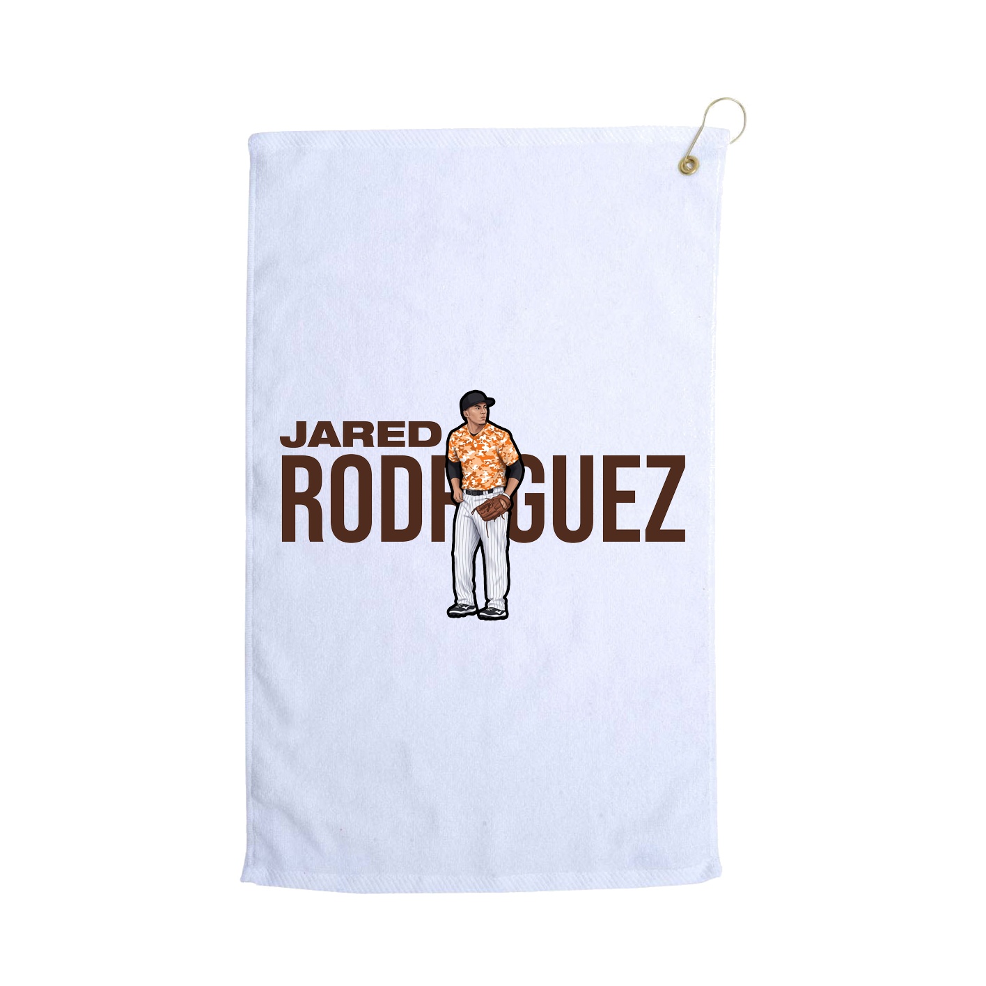Golf Towel — Player Name in White