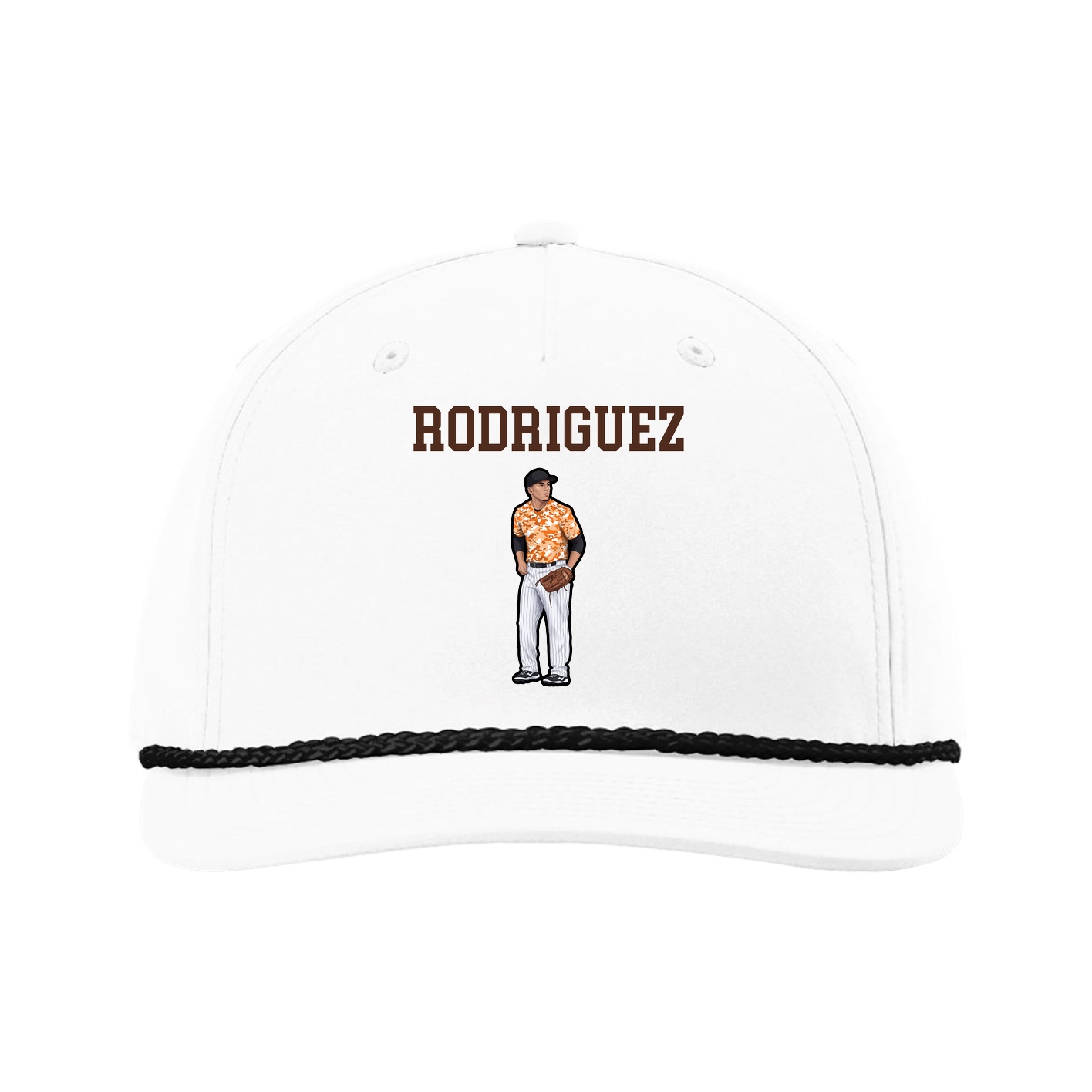 Five-Panel Classic Rope Cap — Shirsey in White