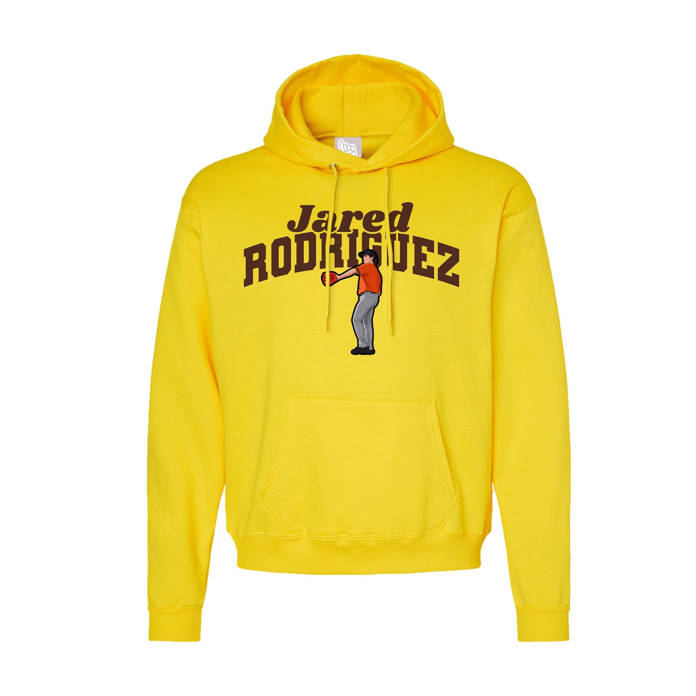 Hoodie — Signature Arch in Yellow