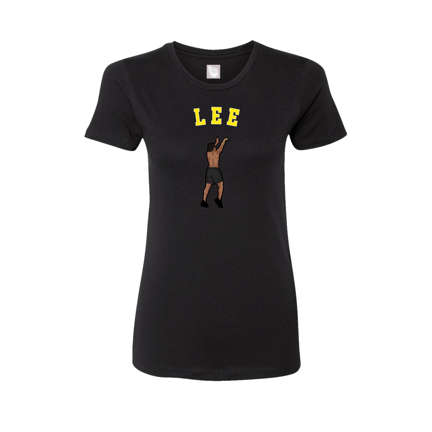 Fitted Women's Tee — Shirsey Arch in Black