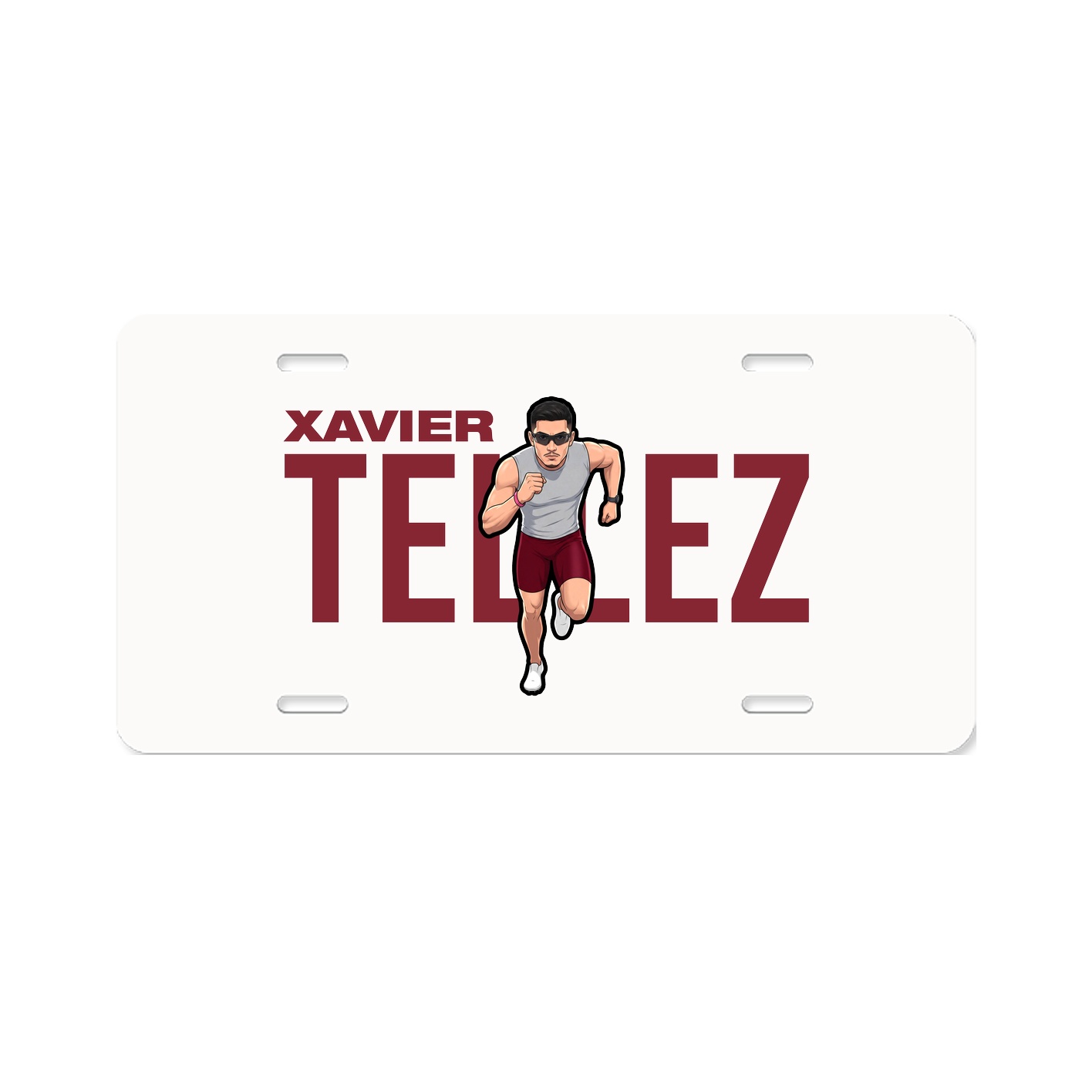 License Plate — Player Name in Classic