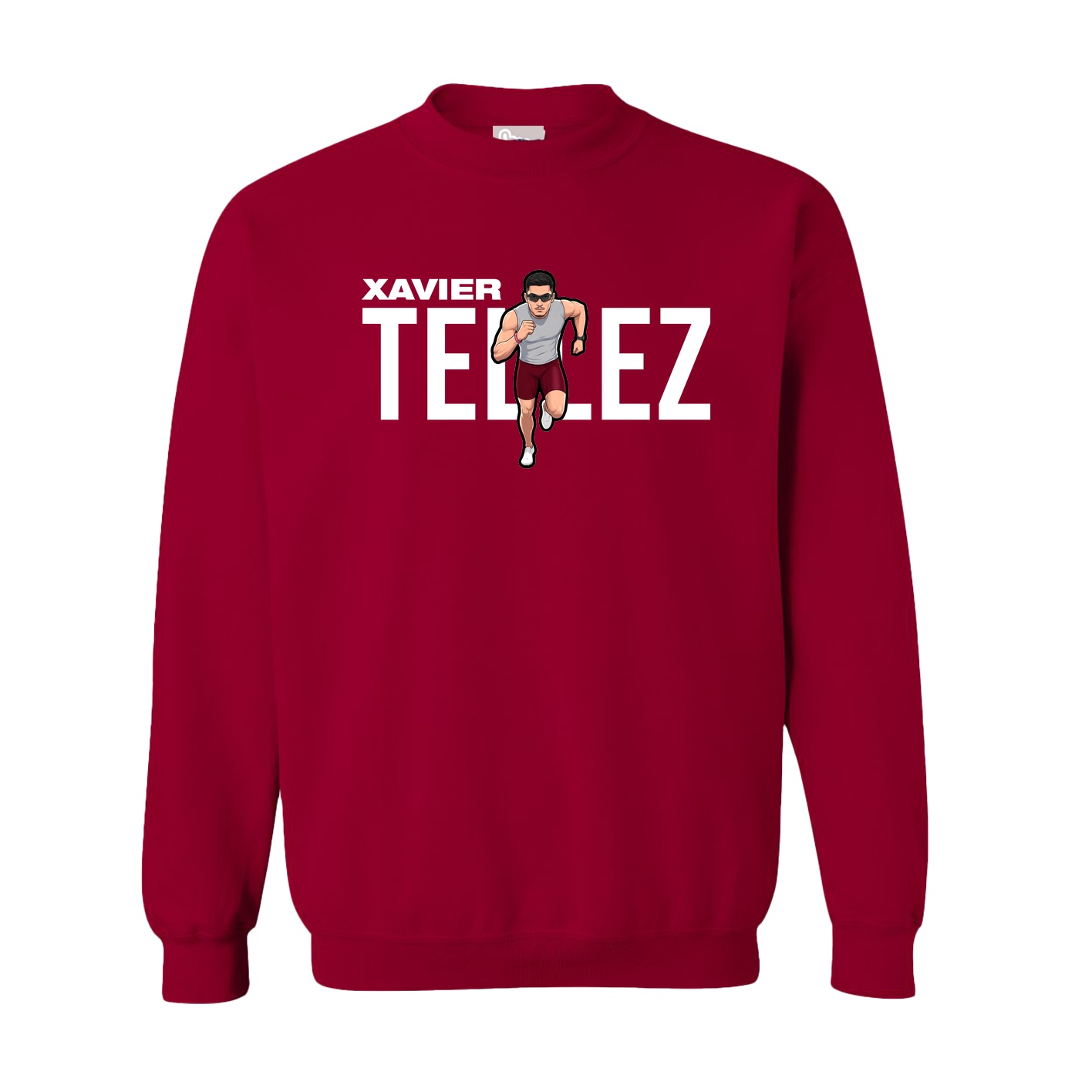 Fleece Crew — Player Name in Cardinal