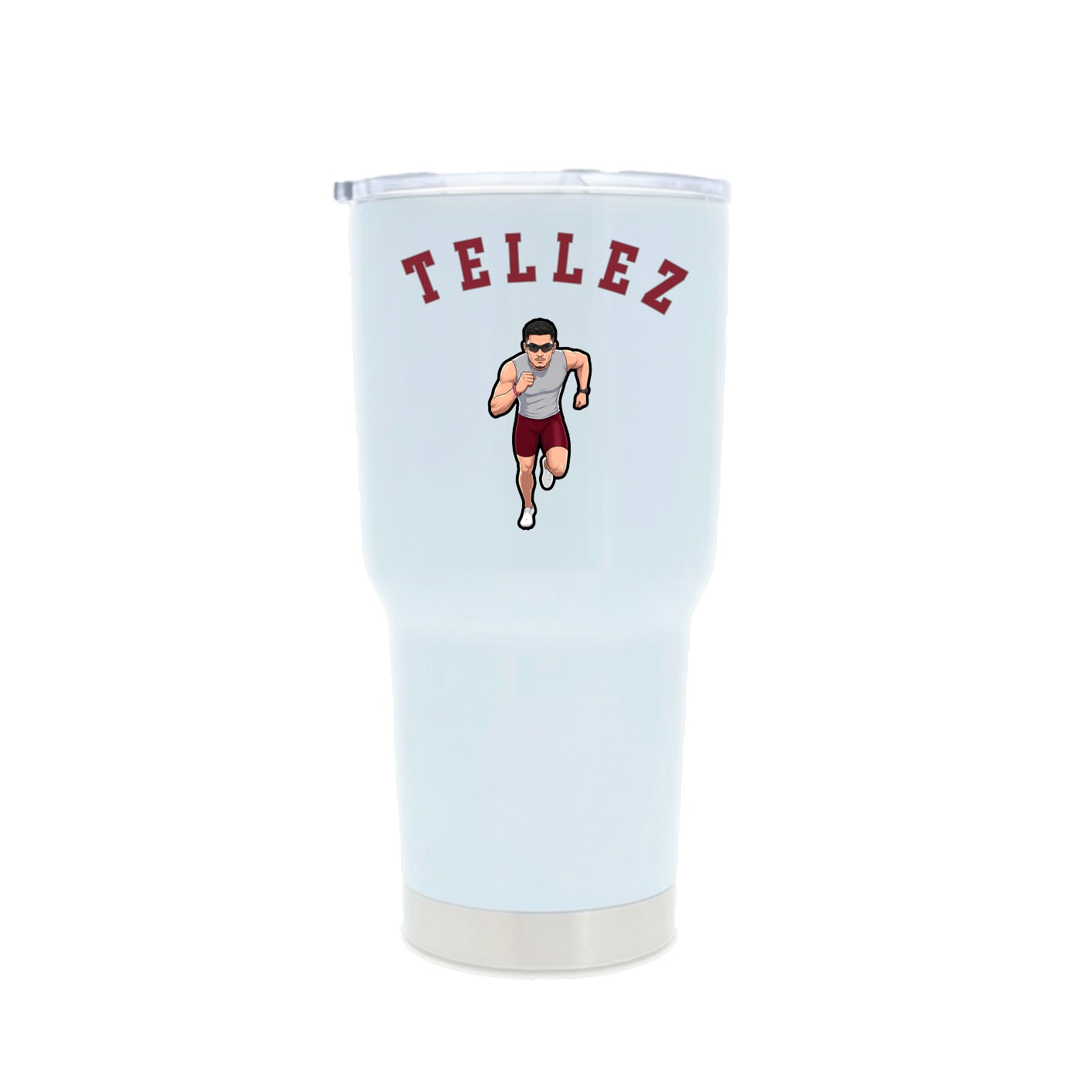 30oz Stainless Steel Tumbler — Shirsey Arch in White