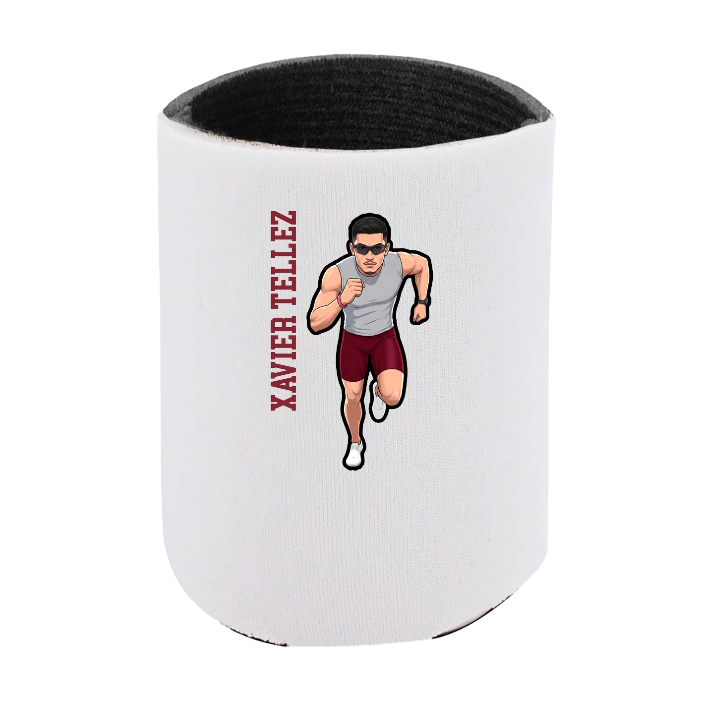 Can Holder — Name Vertical in White