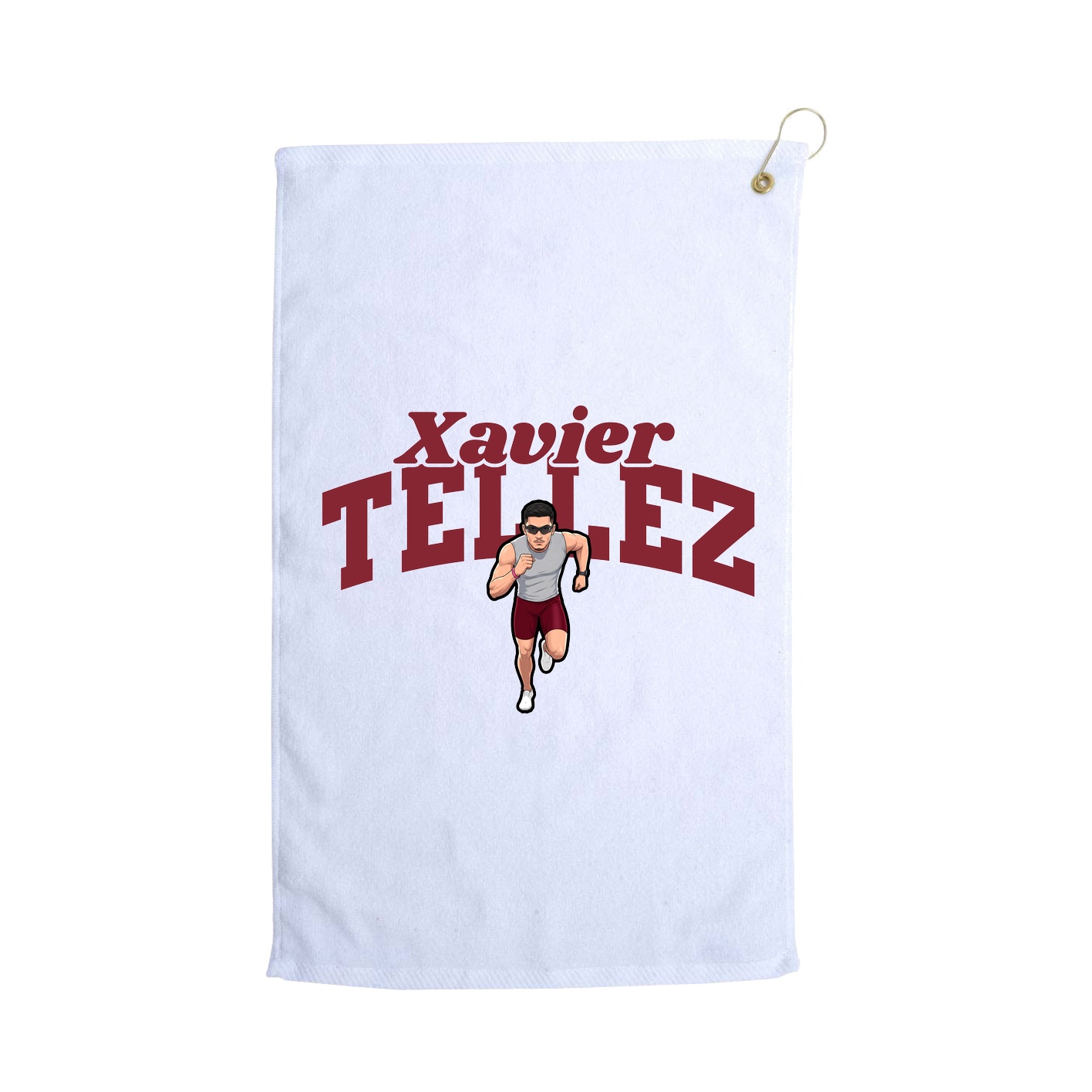 Golf Towel — Signature Arch in White