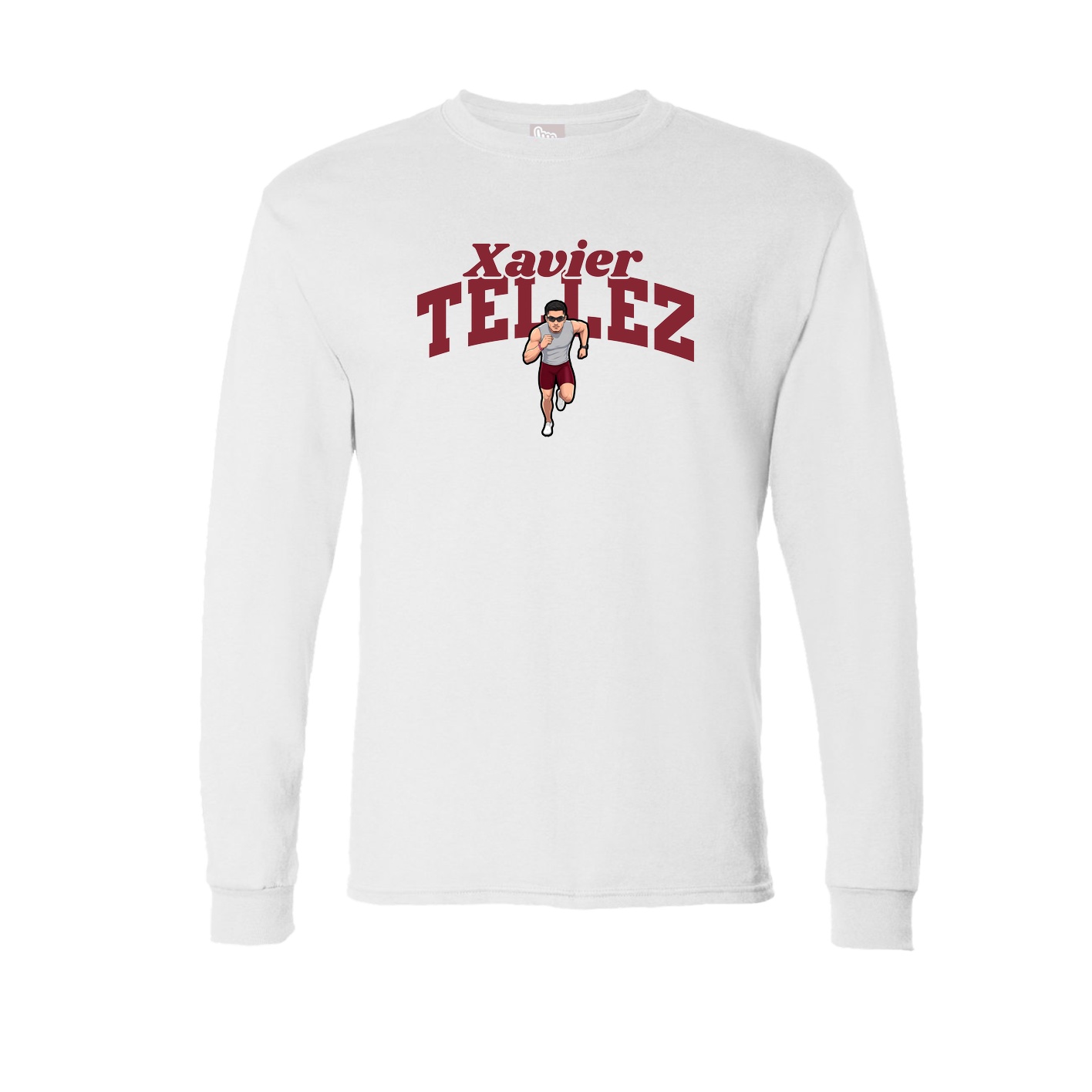 Long Sleeve Tee — Signature Arch in White