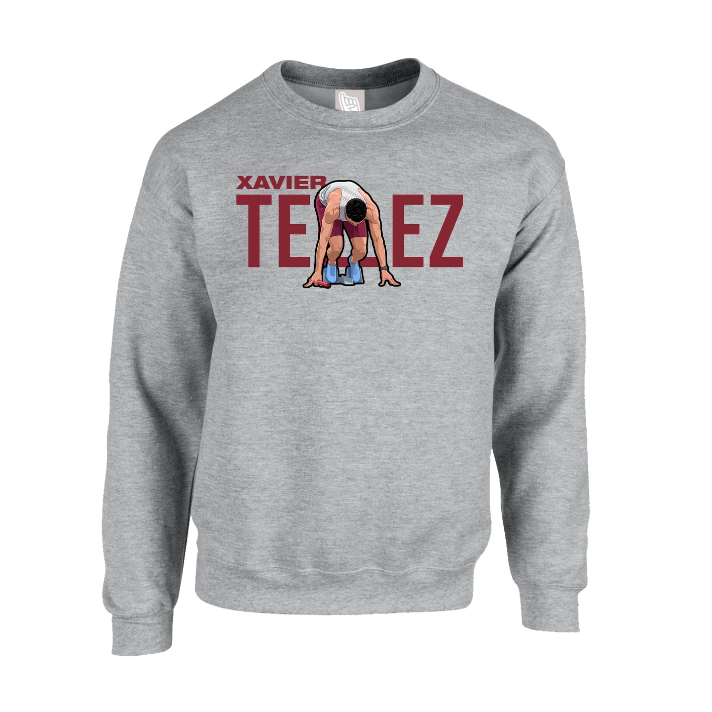 Fleece Crew — Player Name in Grey