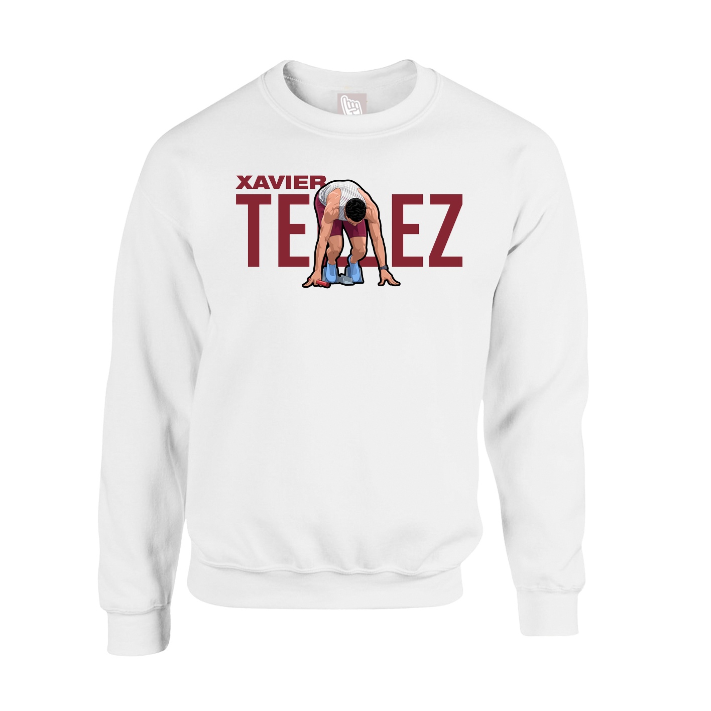Fleece Crew — Player Name in White