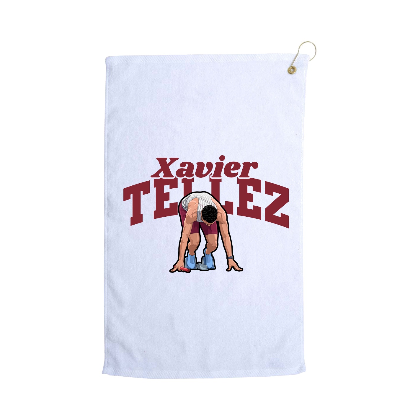 Golf Towel — Signature Arch in White