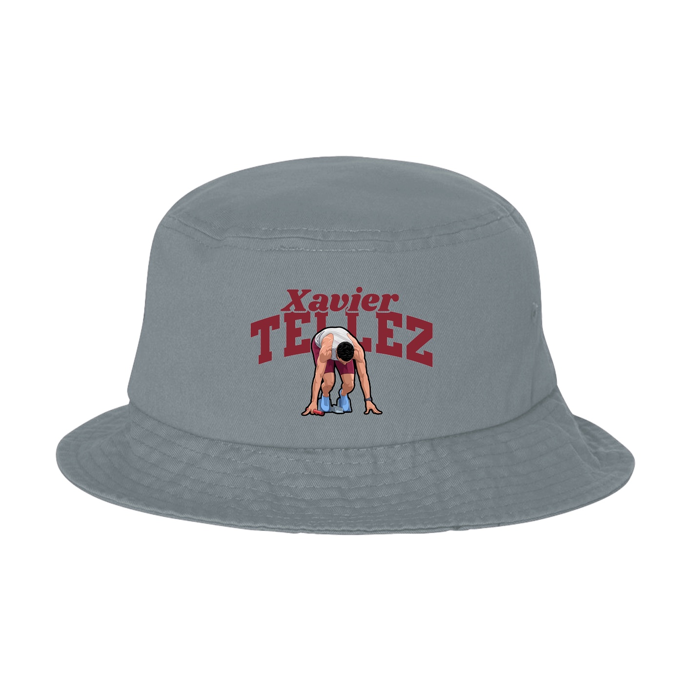 Bucket Cap — Signature Arch in Grey