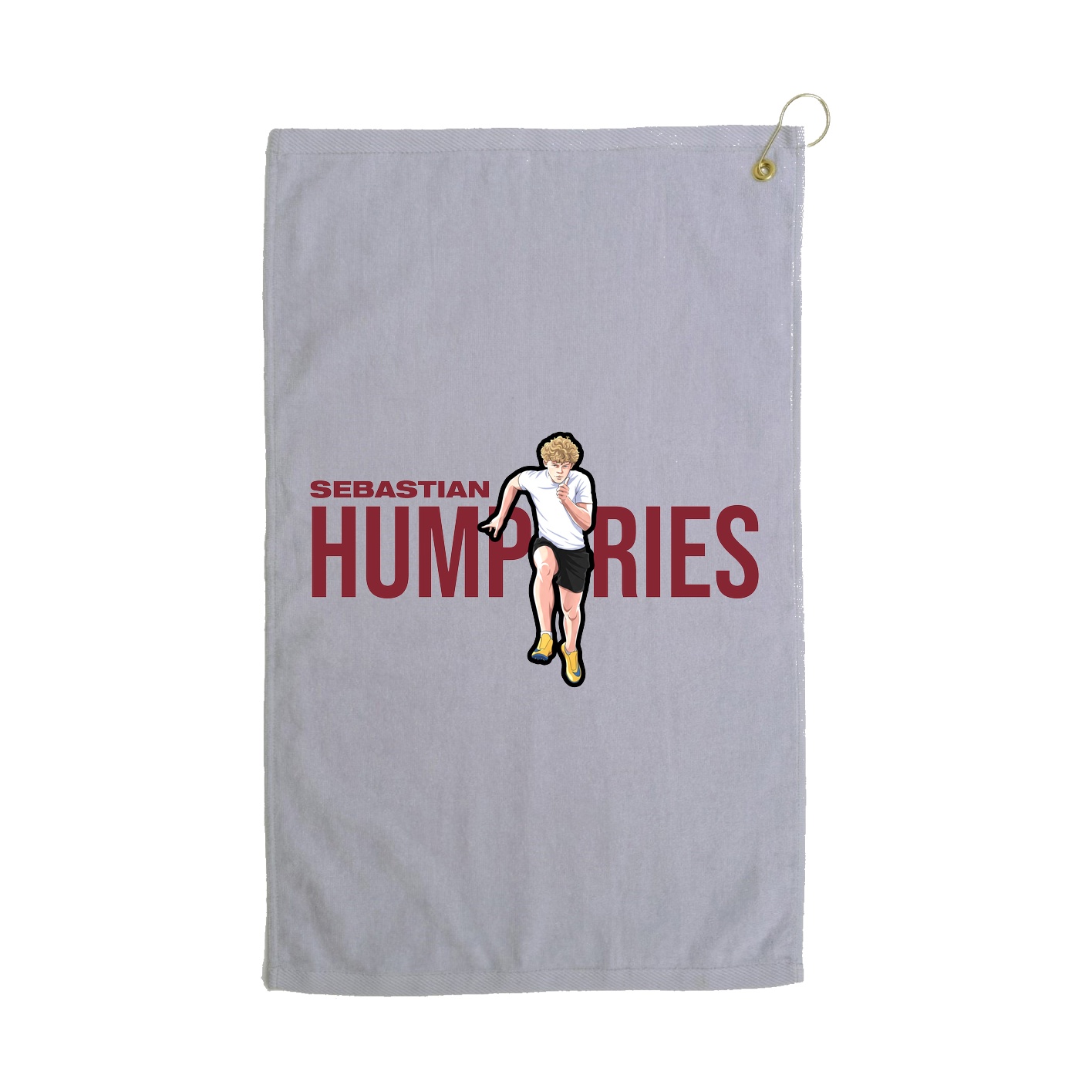 Golf Towel — Player Name in Grey