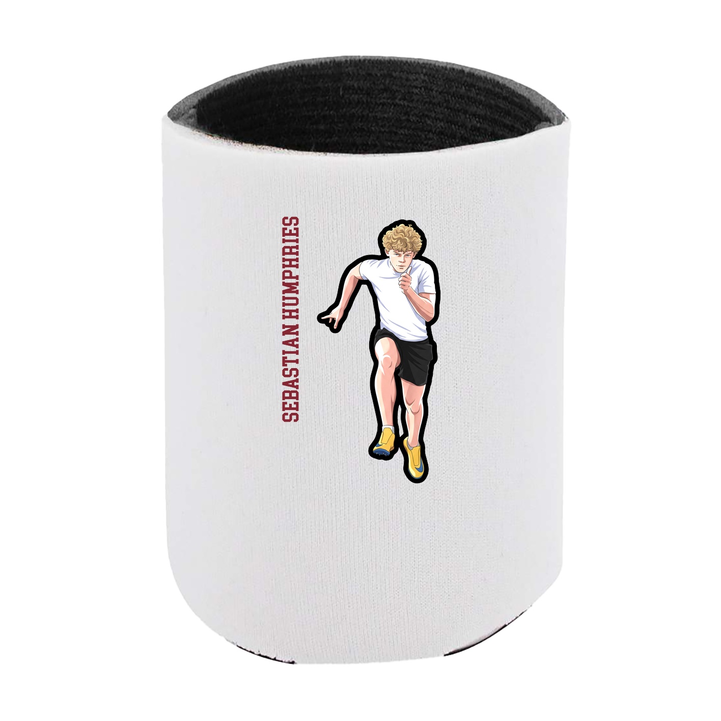 Can Holder — Name Vertical in White