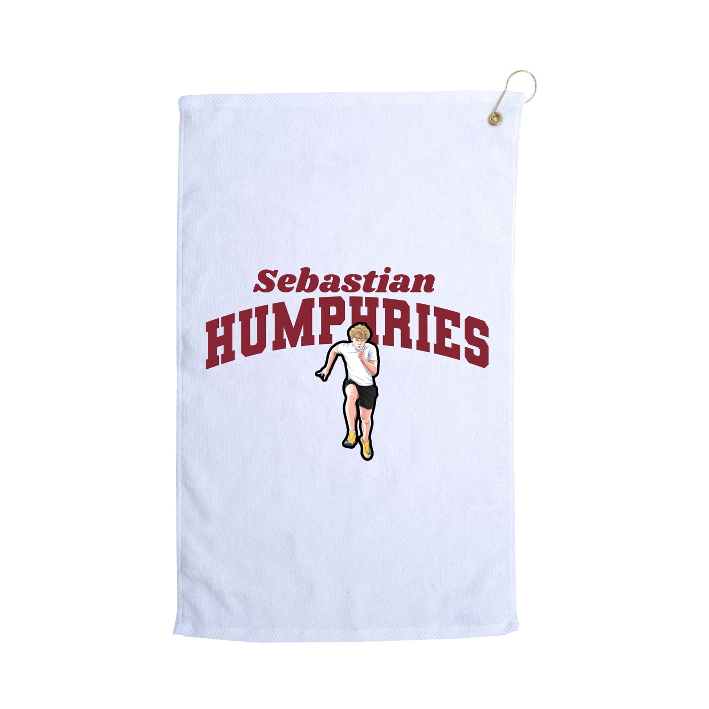Golf Towel — Signature Arch in White