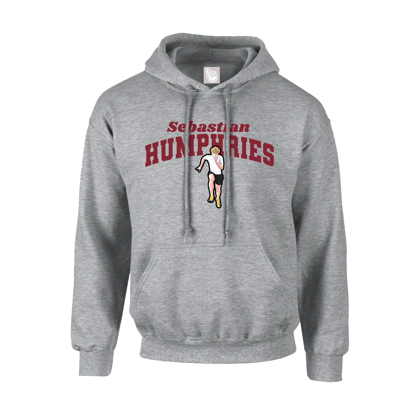 Youth Hoodie — Signature Arch in Grey
