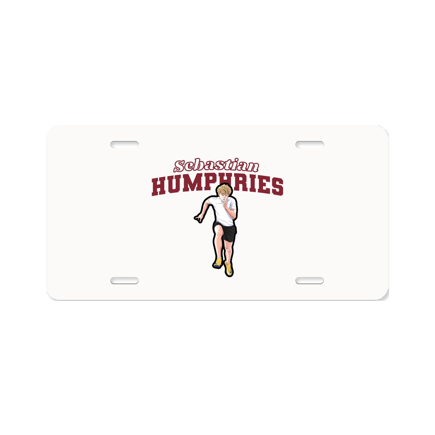 License Plate — Name Arch in Classic