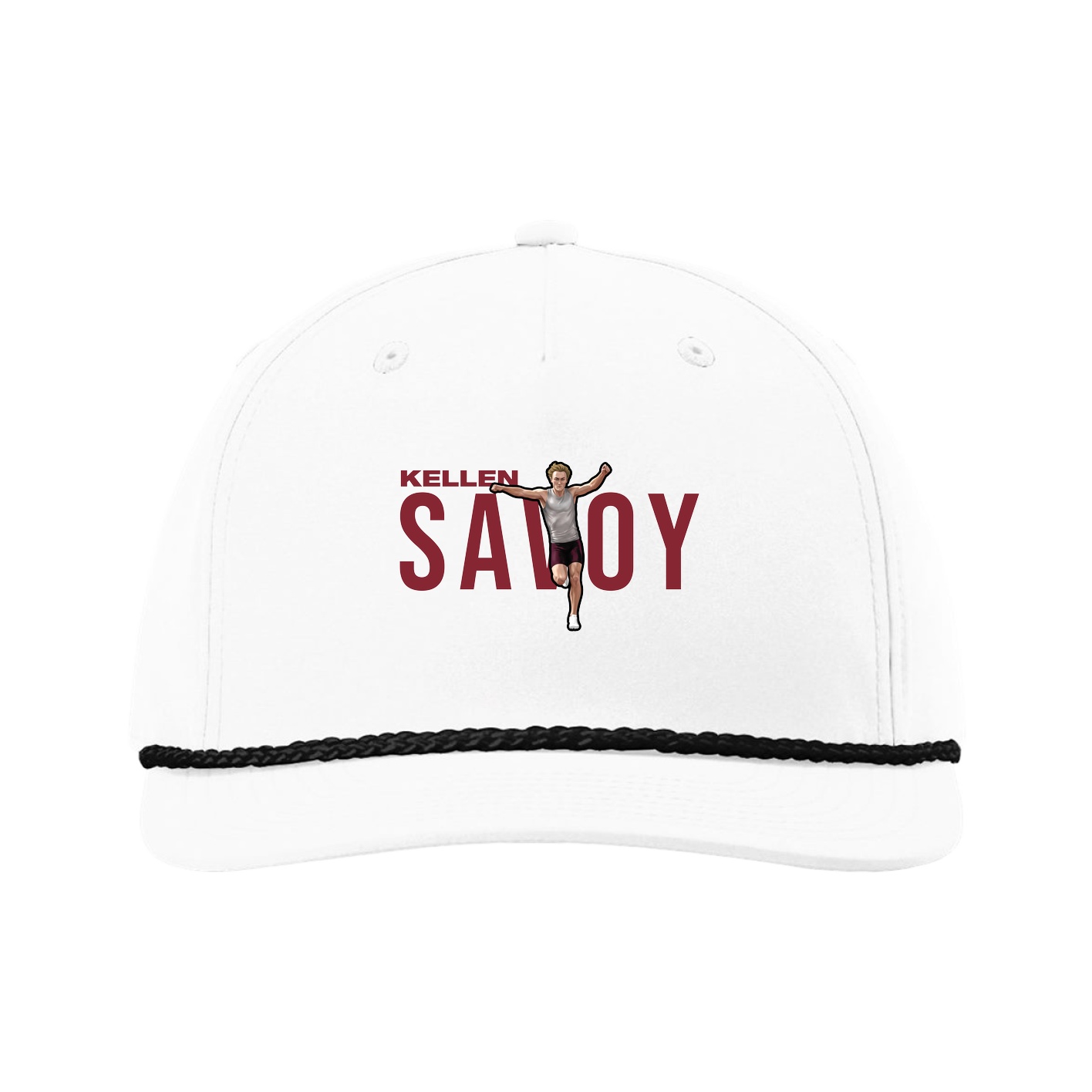 Five-Panel Classic Rope Cap — Player Name in White