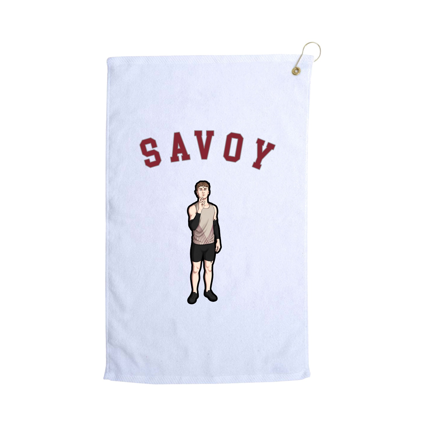 Golf Towel — Shirsey Arch in White