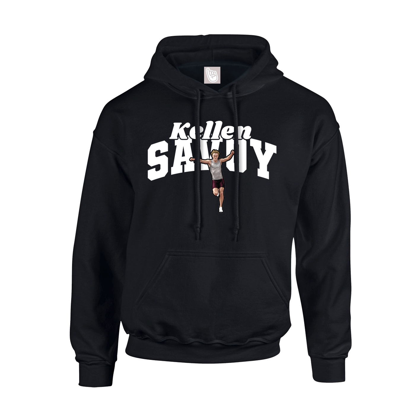 Youth Hoodie — Signature Arch in Black
