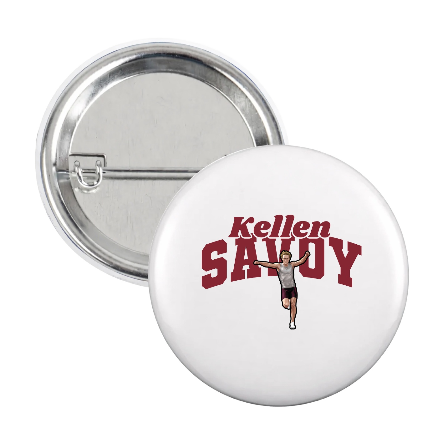Game Day Button — Signature Arch in White