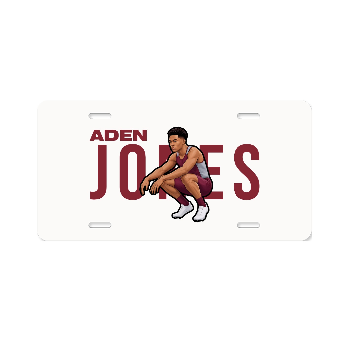 License Plate — Player Name in Classic