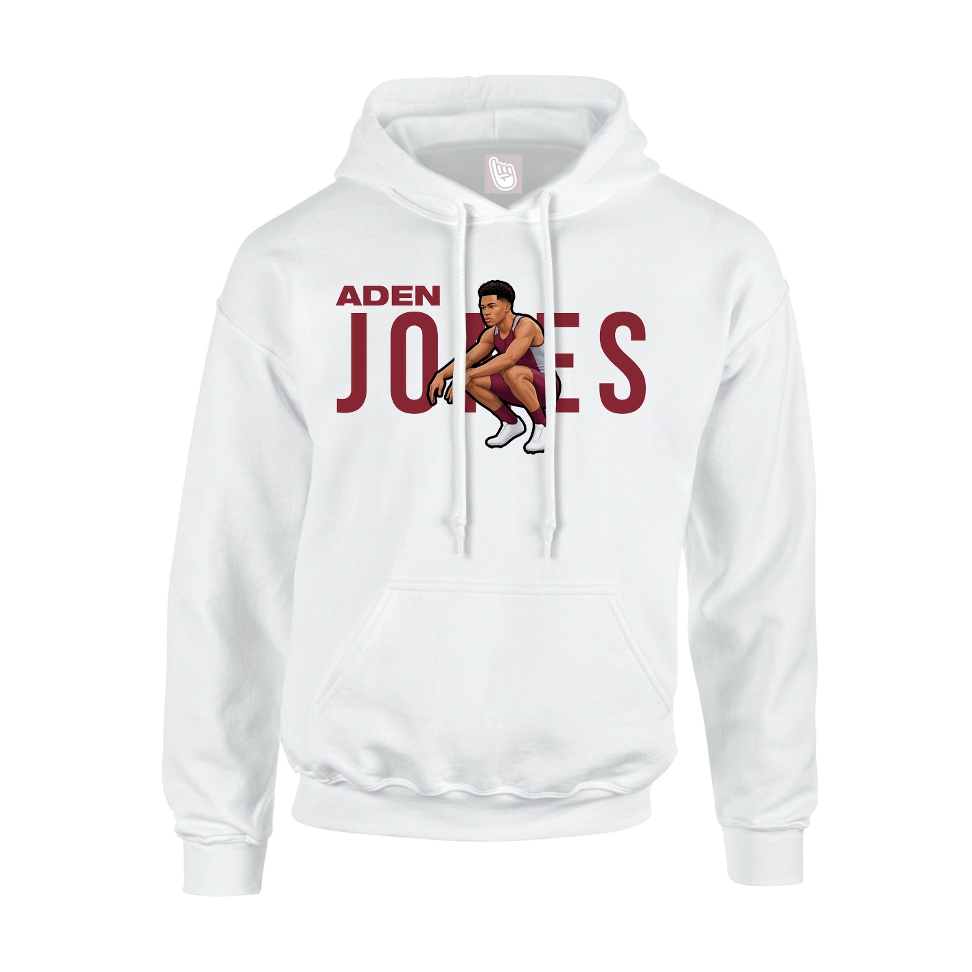 Hoodie — Player Name in White