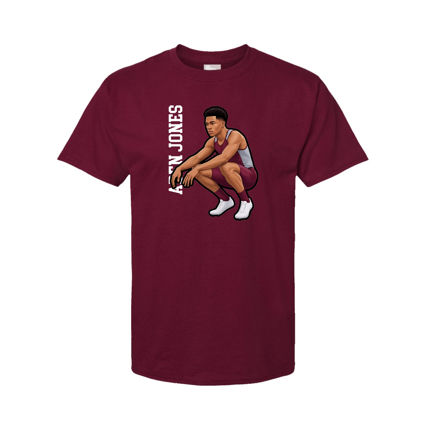Tee — Name Vertical in Cardinal