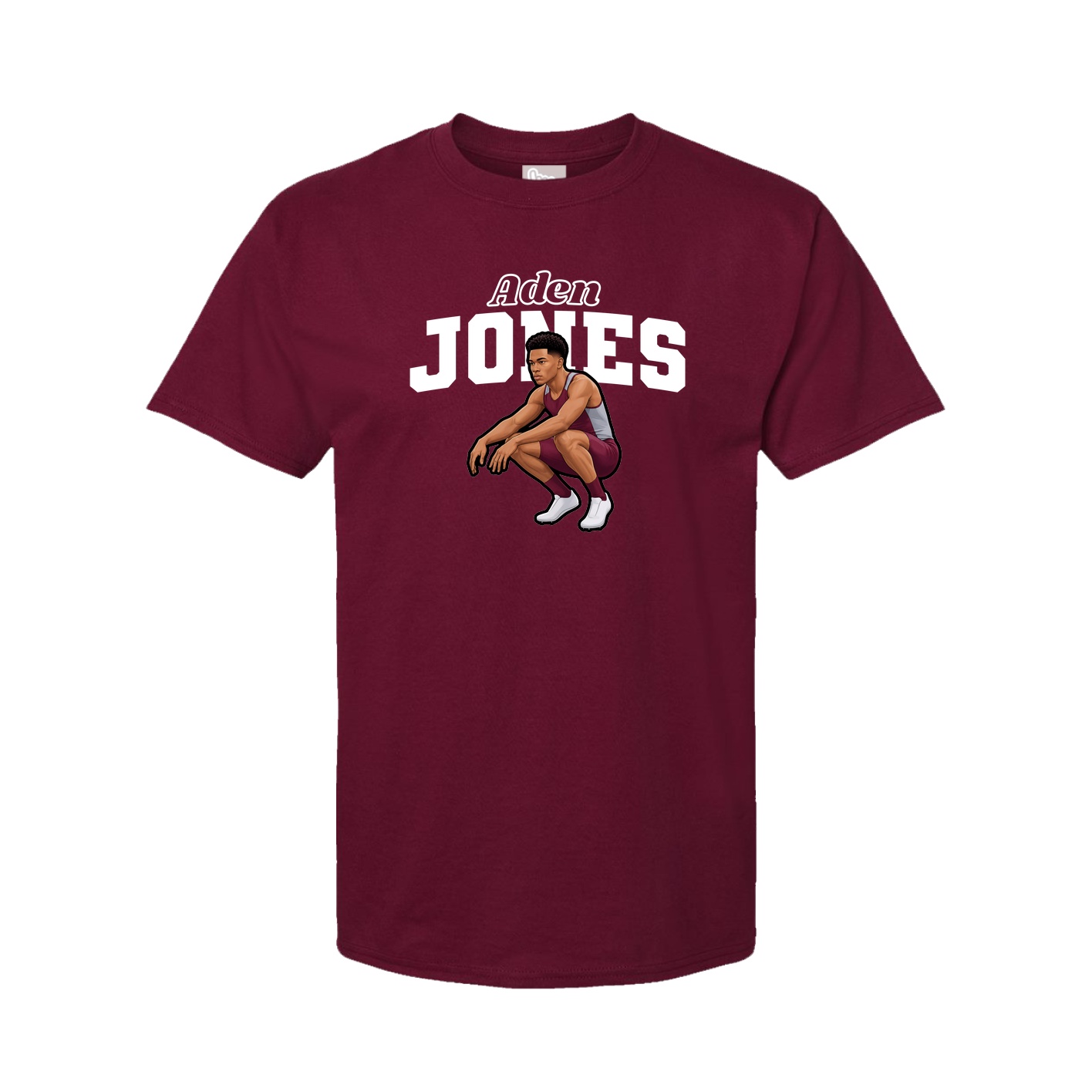 Youth Tee — Name Arch in Cardinal