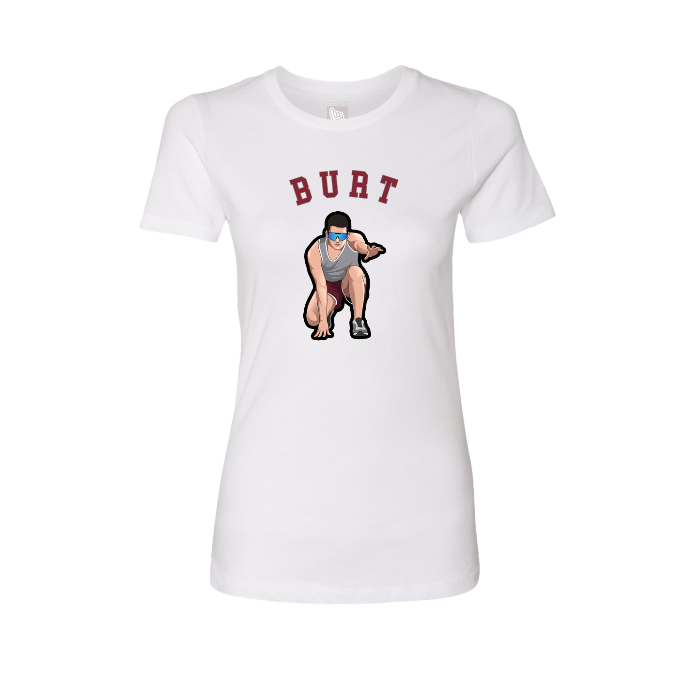 Fitted Women's Tee — Shirsey Arch in White