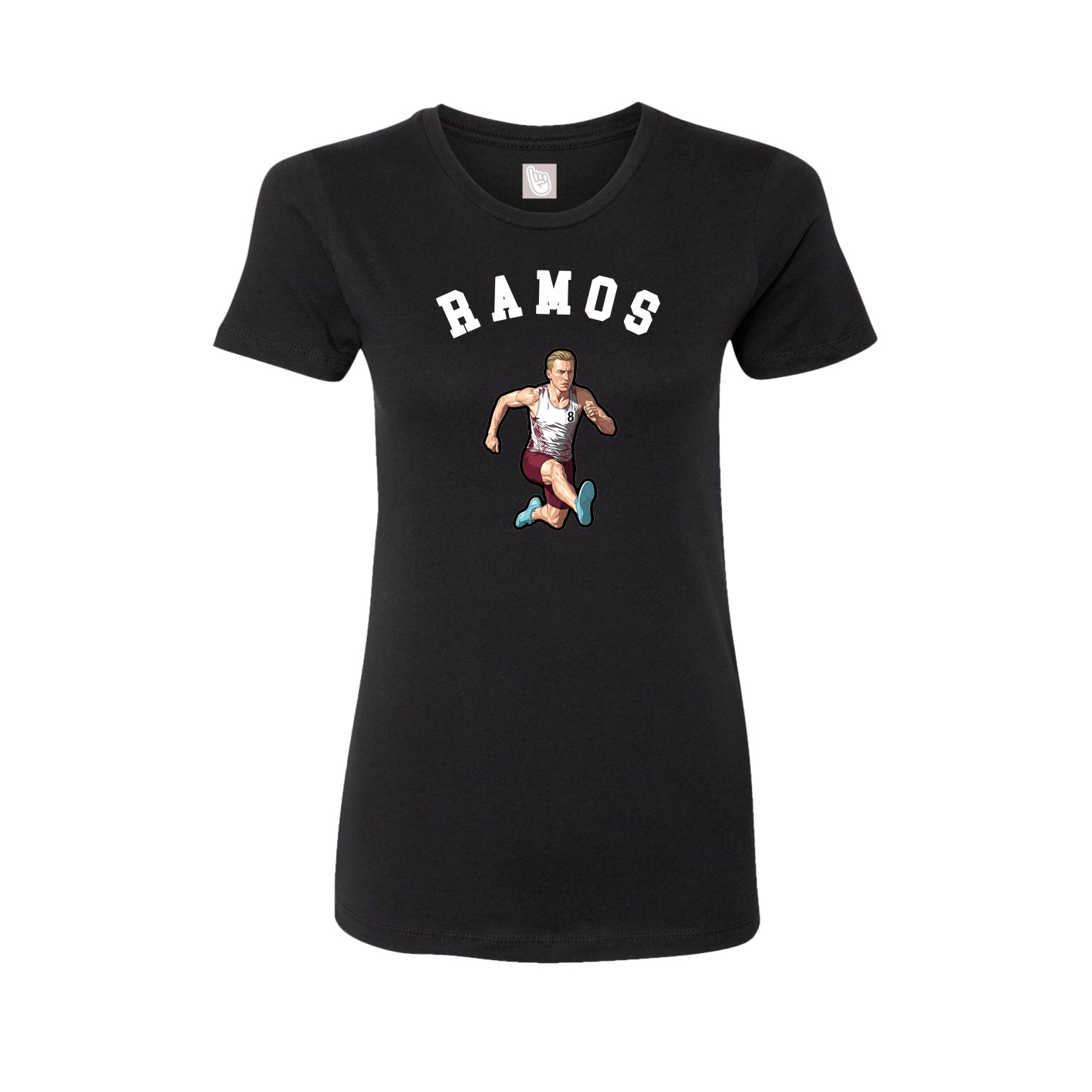 Fitted Women's Tee — Shirsey Arch in Black