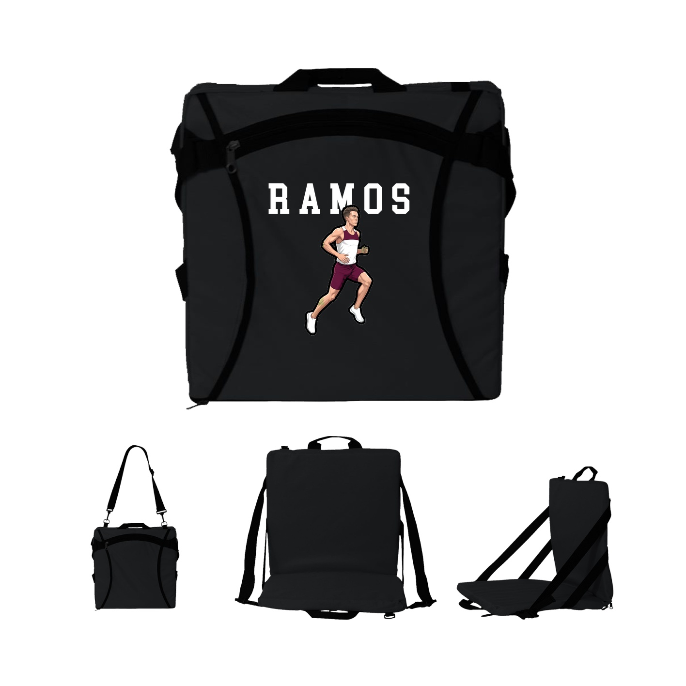 Folding Stadium Seat — Shirsey in Black