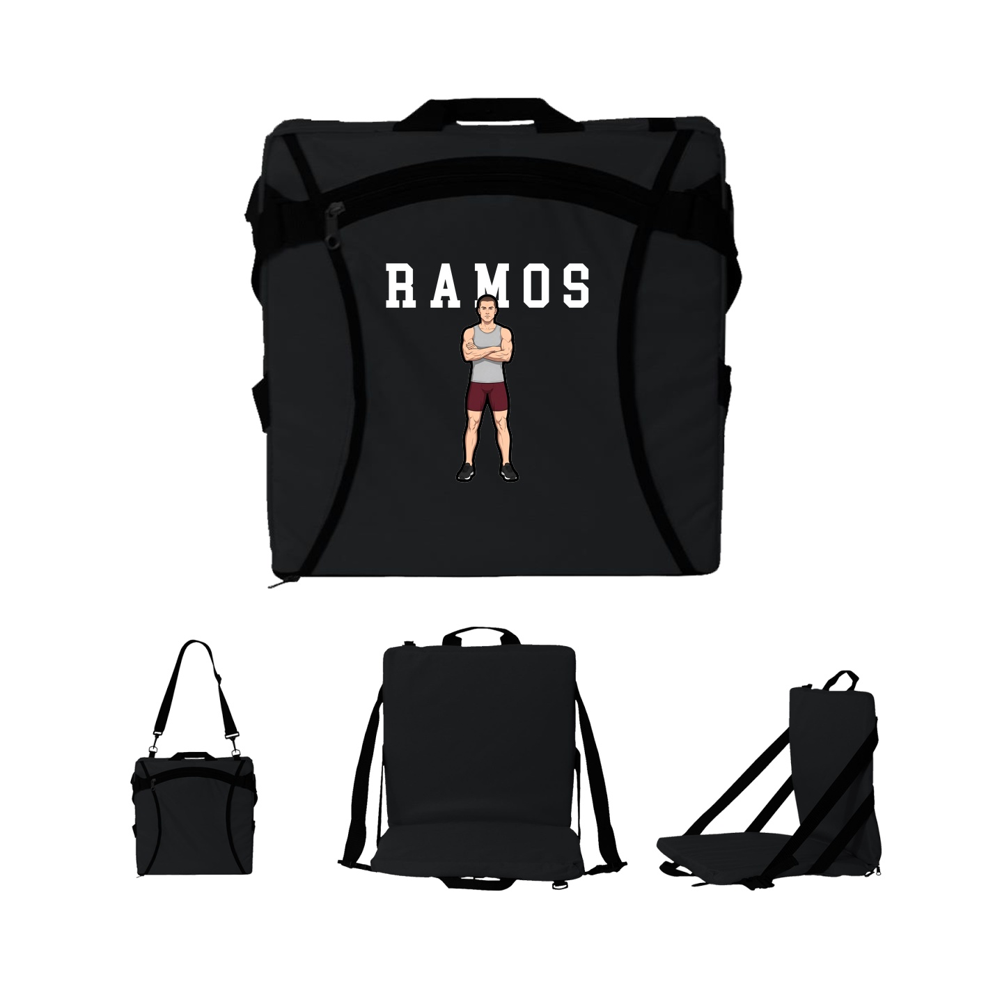 Folding Stadium Seat — Shirsey in Black