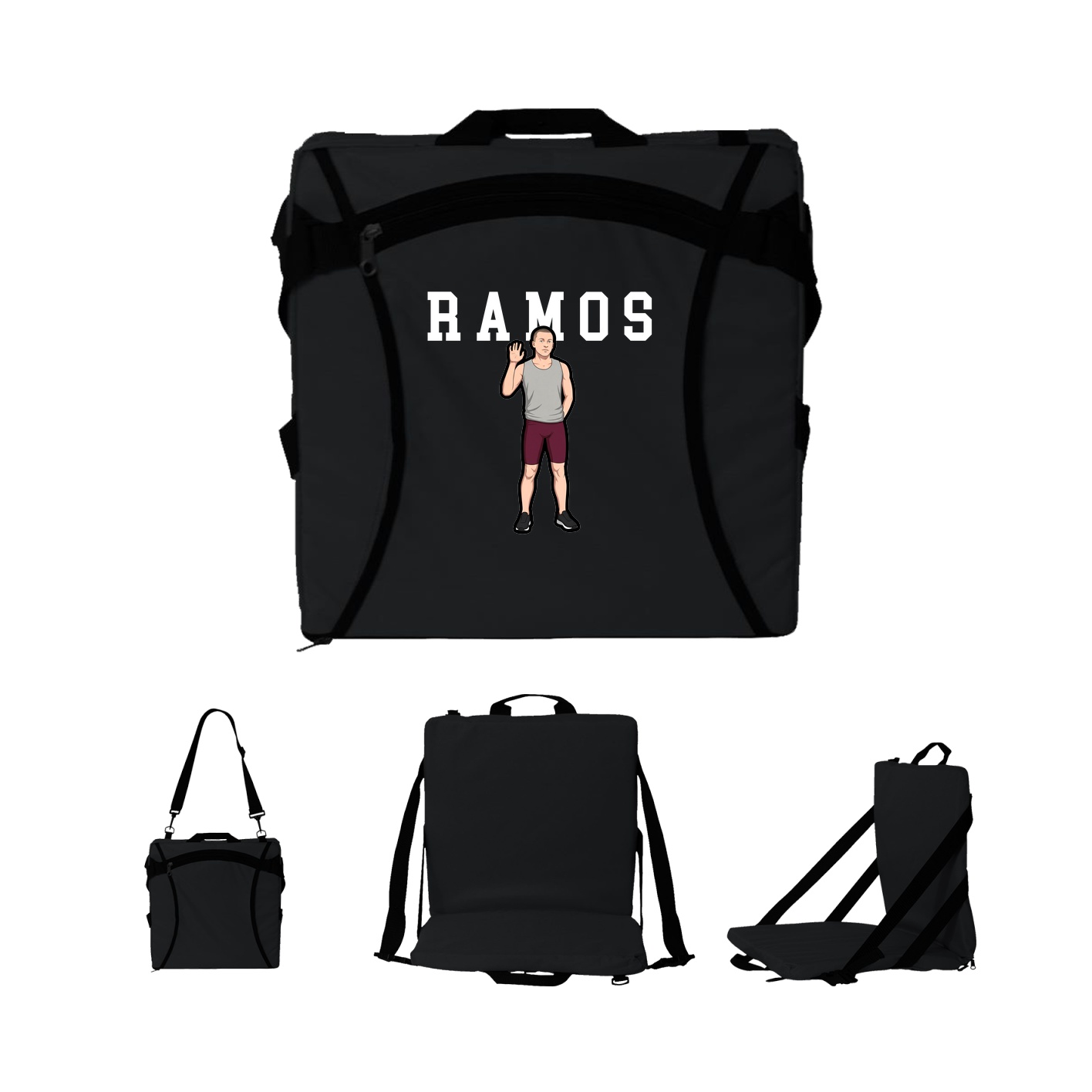 Folding Stadium Seat — Shirsey in Black