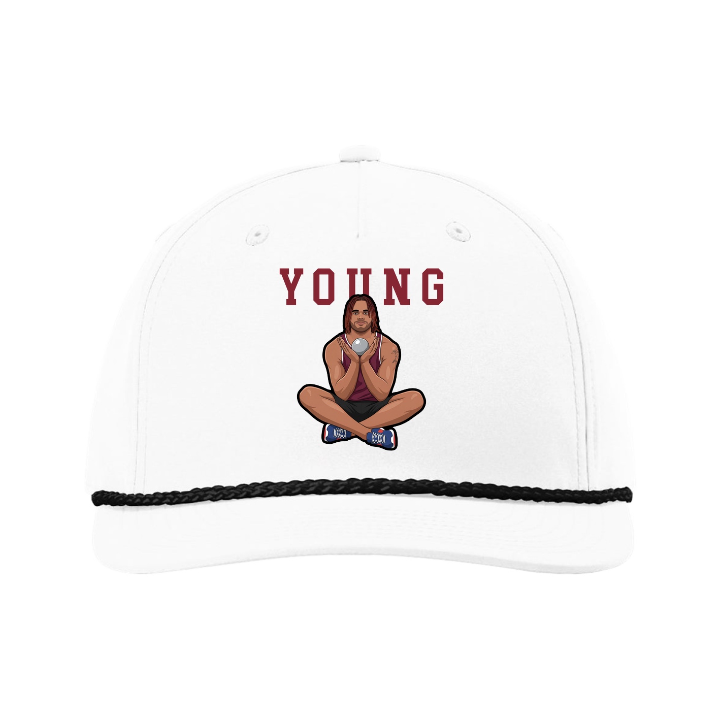 Five-Panel Classic Rope Cap — Shirsey in White
