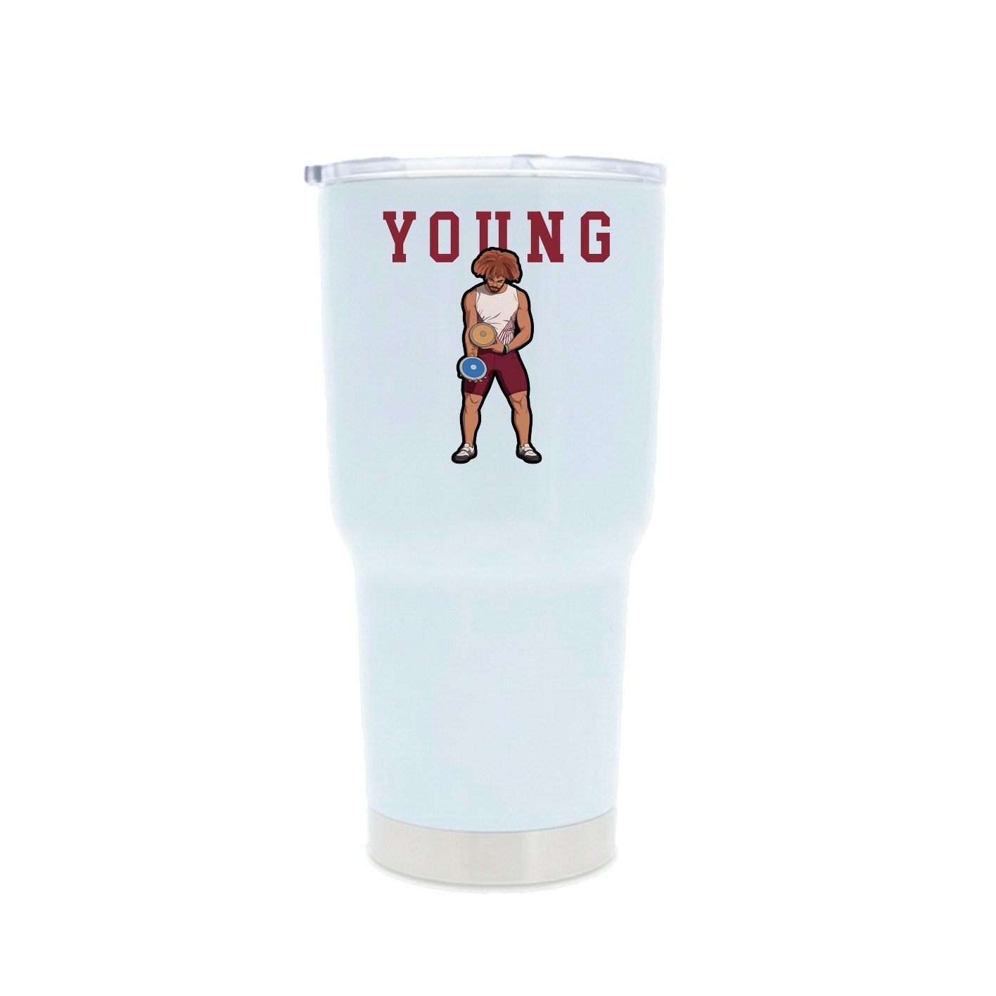 30oz Stainless Steel Tumbler — Shirsey in White