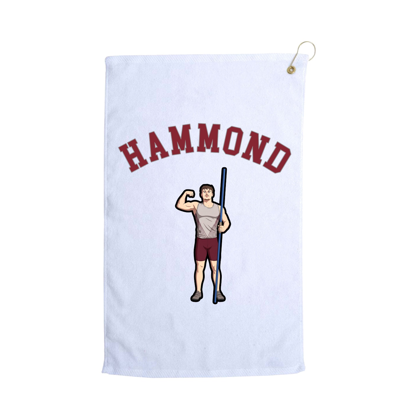 Golf Towel — Shirsey Arch in White