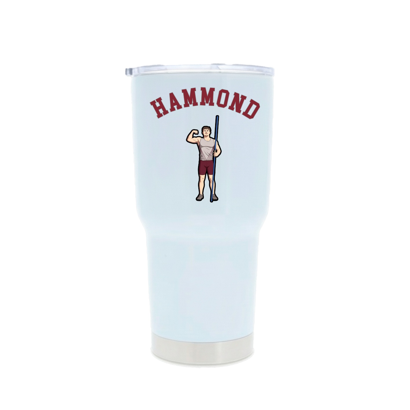 30oz Stainless Steel Tumbler — Shirsey Arch in White
