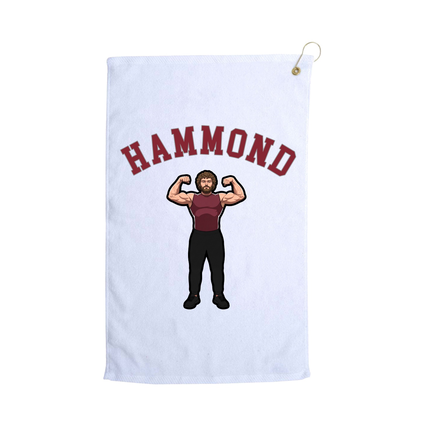 Golf Towel — Shirsey Arch in White
