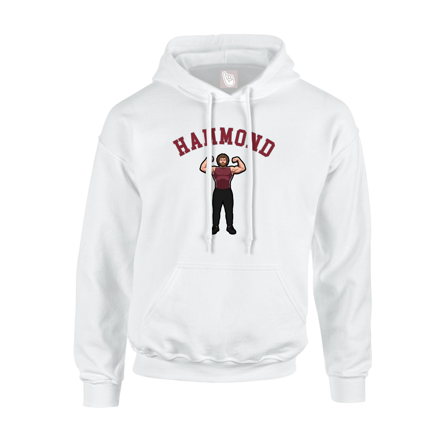 Youth Hoodie — Shirsey Arch in White