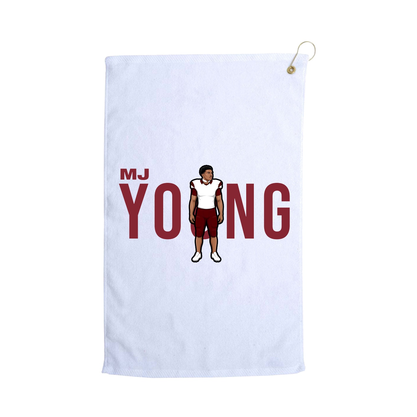 Golf Towel — Player Name in White