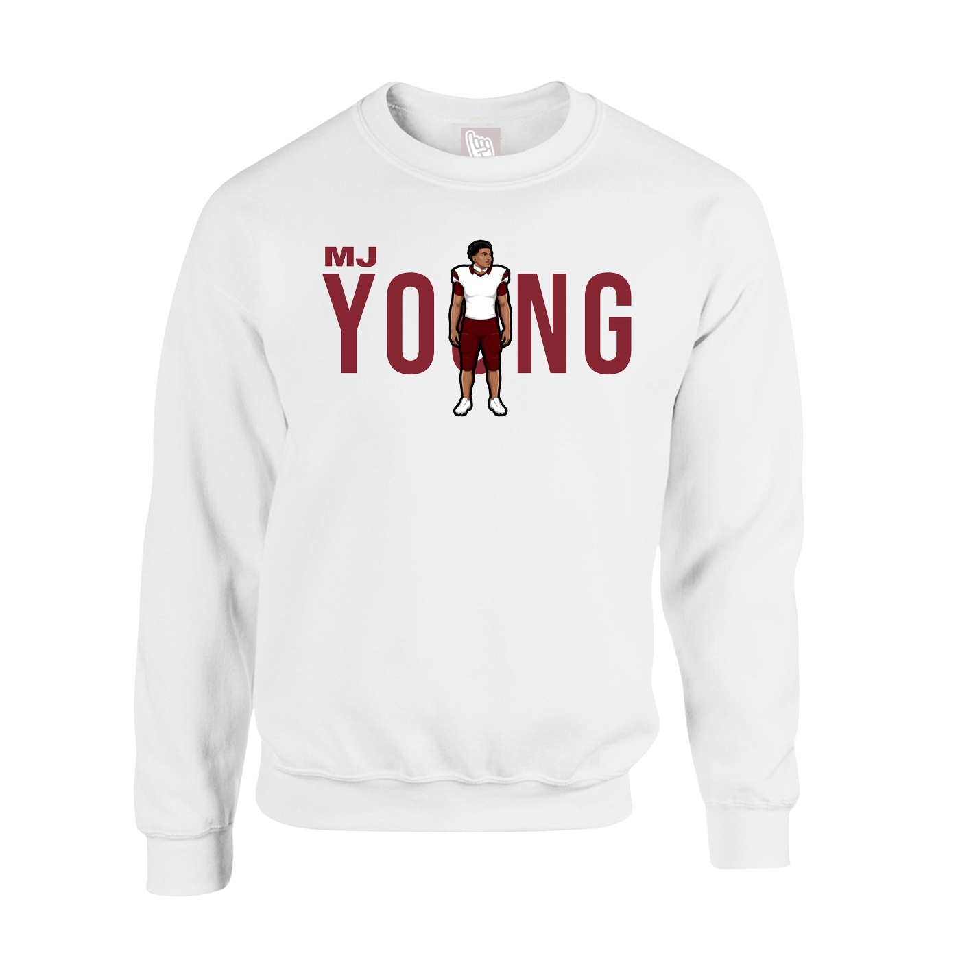 Fleece Crew — Player Name in White