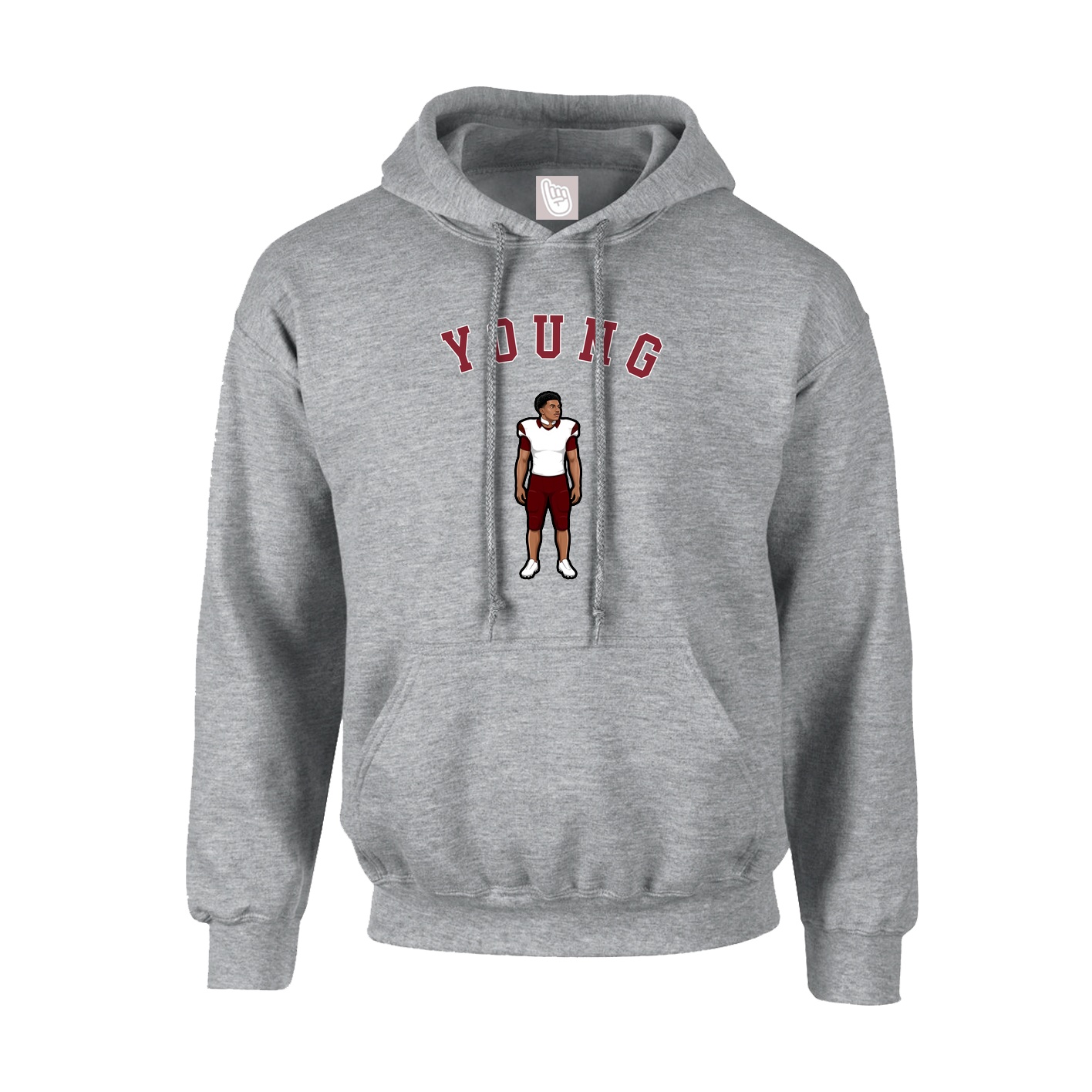 Youth Hoodie — Shirsey Arch in Grey