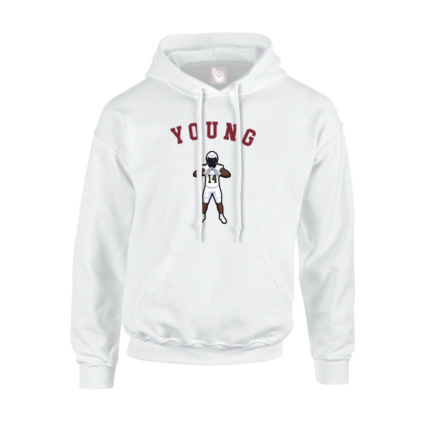 Hoodie — Shirsey Arch in White