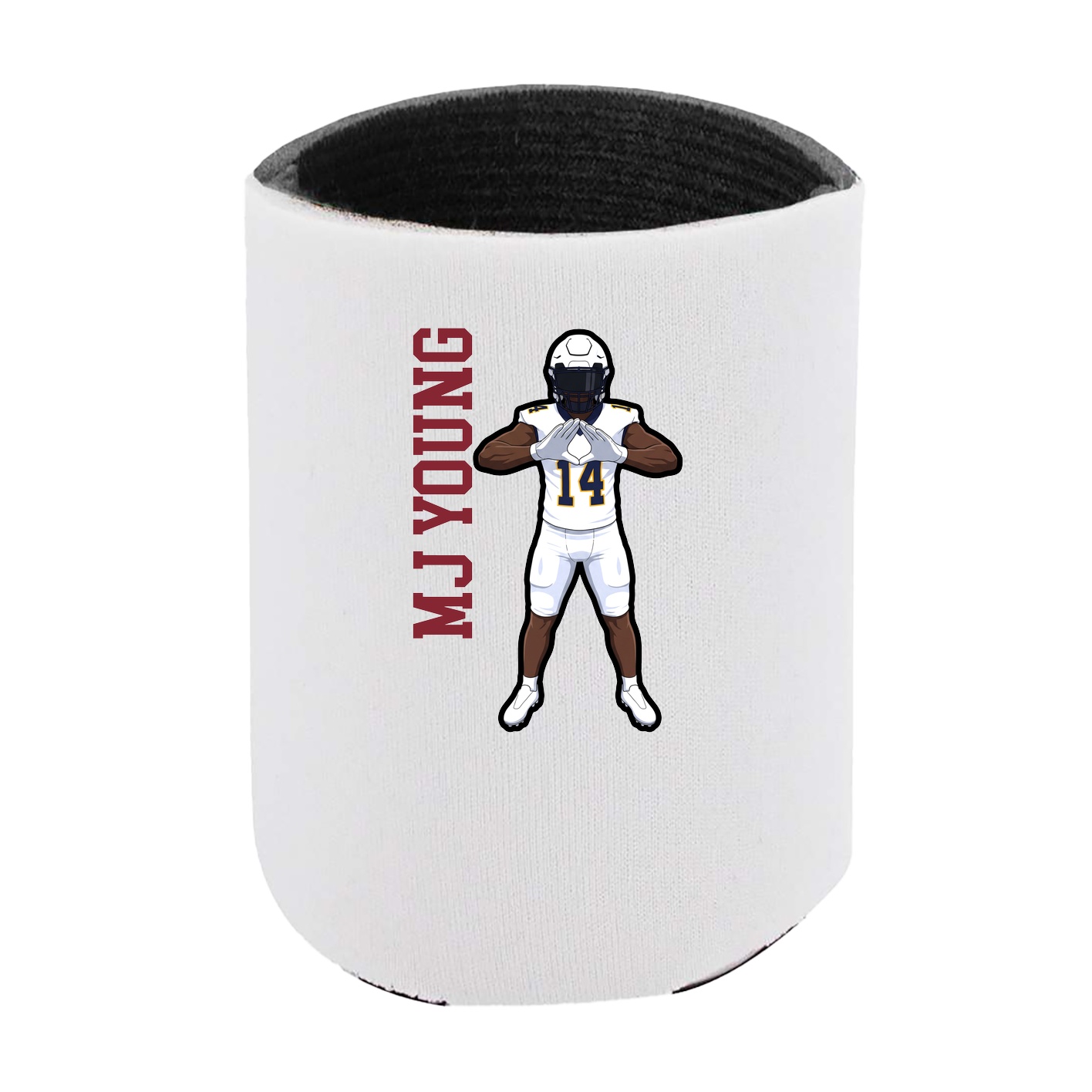 Can Holder — Name Vertical in White