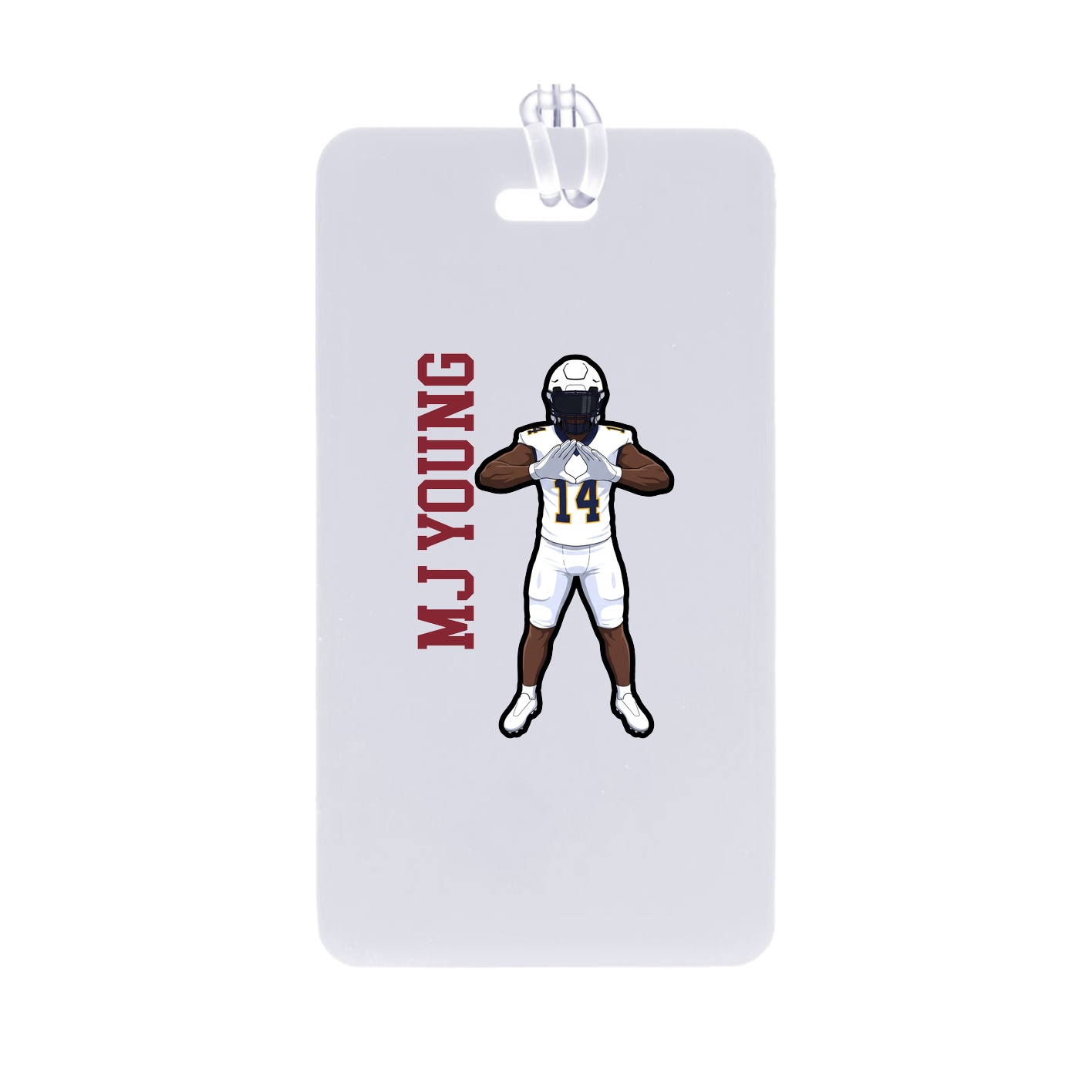 Bag Tag — Name Vertical in Classic